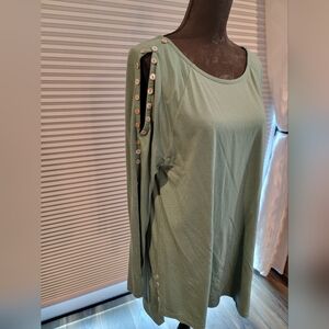 Beautiful Soft Surroundings Light Teal Top XL